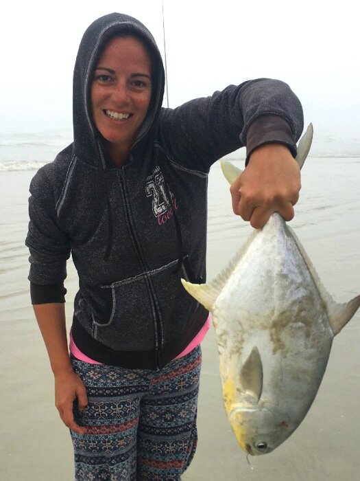 Melissa with a large pompano